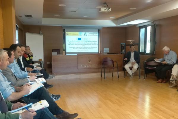 El ejercicio se desarrolló en la sala de conferencias de la Autoridad Portuaria
